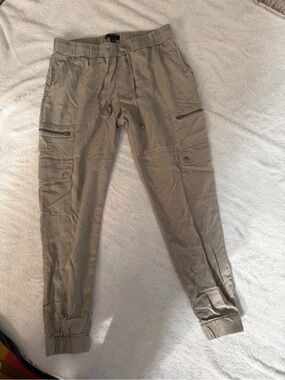 Banana Republic Women’s Tencel Cargo Jogger Pants Taupe Size Small